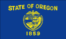 Oregon map logo - Oregon state flag